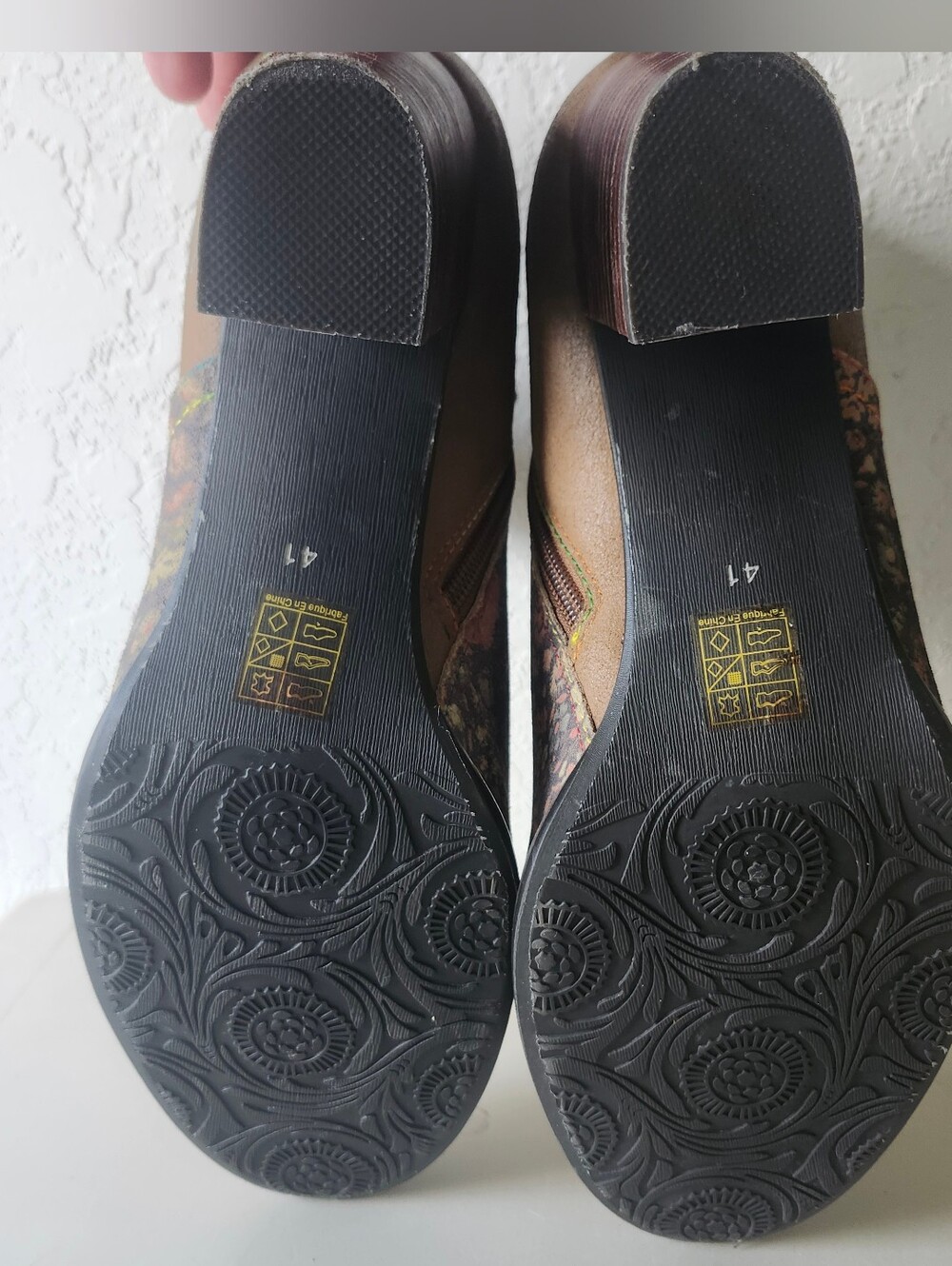 L' Artiste By Spring Step Melvina Floral Leather Booties View 5